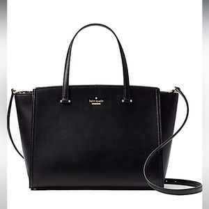 Kate Spade Black Leather Tote Bag